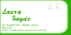 laura hayde business card